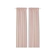 SILVERLÖNN - Sheer curtains, 1 pair, pink/with heading tape, 145x250 cm