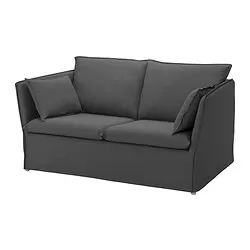 BACKSÄLEN - Sofa 2 dudukan, Hallarp abu-abu