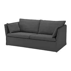 BACKSÄLEN - Sofa 3 dudukan, Hallarp abu-abu