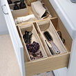 BOLLÖSUND - Drawer organiser, hanging/beige