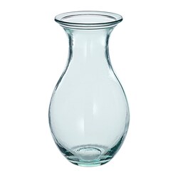 BERGKÖRSBÄR - Vase, glass/green, 15 cm