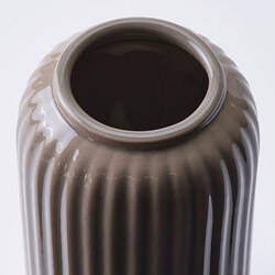 STILREN - Vase, dark grey-beige, 12 cm