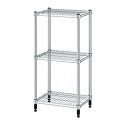 OMAR - Shelving unit, galvanised, 46x36x94 cm