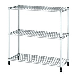 OMAR - Shelving unit, galvanised, 92x36x94 cm