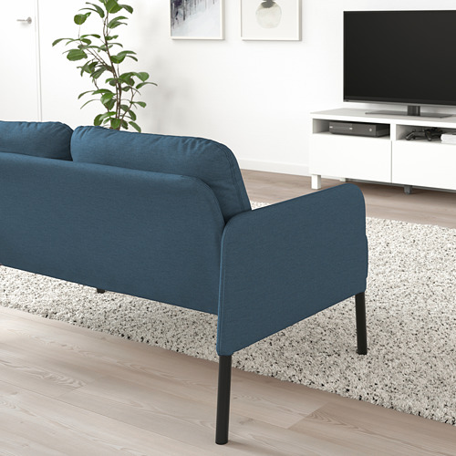 GLOSTAD 2-seat sofa, Knisa medium blue | IKEA Indonesia