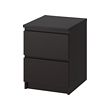 MALM - lemari 2 laci, hitam-cokelat, 40x55 cm | IKEA Indonesia - PE706780_S2