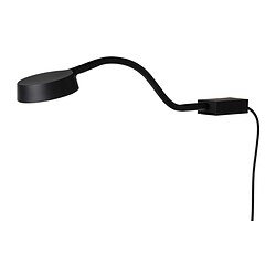 YTBERG - Lampu kabinet LED, hitam/dapat diredupkan