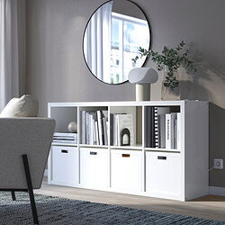 KALLAX - Shelving unit, high-gloss white, 77x147 cm