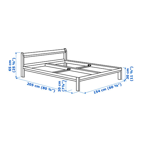 NEIDEN bed frame, pine/Luröy IKEA Indonesia