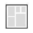 RÖDALM - Frame for 5 pictures, black, 64x71 cm