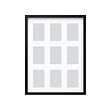 RÖDALM - Frame for 9 pictures, black, 46x61 cm