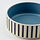UTSÅDD - mangkuk hewan peliharaan, pola garis-garis hitam-biru/abu-abu biru, 11 cm | IKEA Indonesia - PE924272_S1