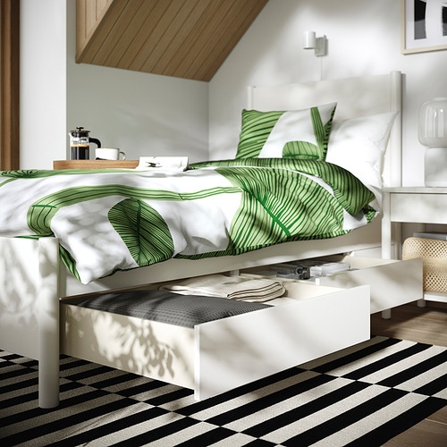 TONSTAD bed frame with storage