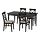 INGATORP/INGOLF - table and 4 chairs, black/brown-black Nolhaga grey-beige, 155/215 cm | IKEA Indonesia - PE951997_S1