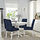 INGATORP/BERGMUND - table and 4 chairs, white/white Kvillsfors dark blue/blue, 110/155 cm | IKEA Indonesia - PE951993_S1