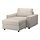 VIMLE - sarung untuk chaise longue, dengan sandaran tangan lebar/Gunnared krem | IKEA Indonesia - PE801378_S1