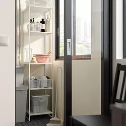 JOSTEIN - Unit rak, dalam/luar ruang/logam putih, 41x40x180 cm