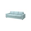 VIMLE - 3-seat sofa, with wide armrests/Saxemara light blue