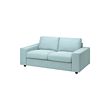 VIMLE - 2-seat sofa, with wide armrests/Saxemara light blue