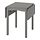 HAUGA - drop-leaf table, grey, 55/82/109x74 cm | IKEA Indonesia - PE952095_S1