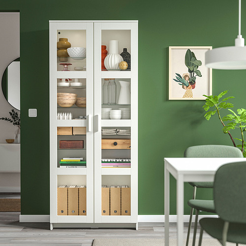 BRIMNES kabinet pintu kaca