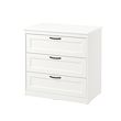 SONGESAND - chest of 3 drawers, white, 82x81 cm | IKEA Indonesia - PE658947_S2