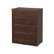 SONGESAND - Lemari 4 laci, cokelat, 82x104 cm