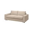 VIMLE - 2-seat sofa-bed, with wide armrests/Hallarp beige