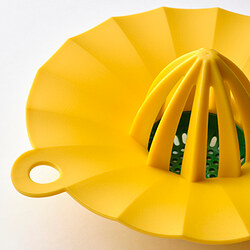 UPPFYLLD - Lemon squeezer, bright yellow/bright green, 15 cm