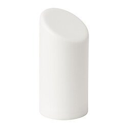 ÄDELLÖVSKOG - LED block candle, white/in/outdoor, 16 cm