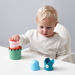 UPPSTÅ - Building beakers, multicolour