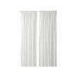 SANDDÅDRA - Sheer curtains, 1 pair, with rod pocket/white, 145x250 cm