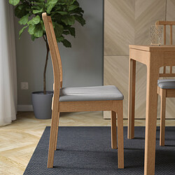 EKEDALEN - Chair, oak effect/Orrsta light grey