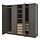 PAX/FORSAND - wardrobe combination, dark grey/white stained oak effect dark grey, 250x60x236 cm | IKEA Indonesia - PE885390_S1