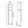 BILLY/HÖGBO - kombinasi rak buku dngan pintu kaca, putih, 40x30x202 cm | IKEA Indonesia - PE885409_S1