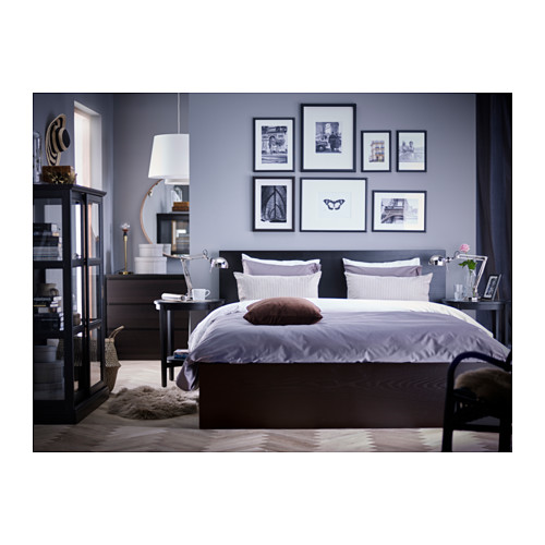 MALM bed frame with mattress