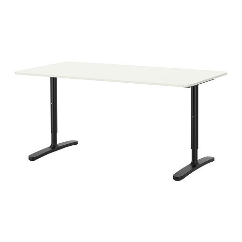 BEKANT desk, white/black IKEA Indonesia