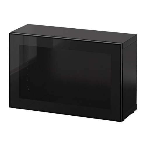 BESTÅ unit rak dengan pintu kaca
