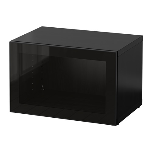 BESTÅ unit rak dengan pintu kaca