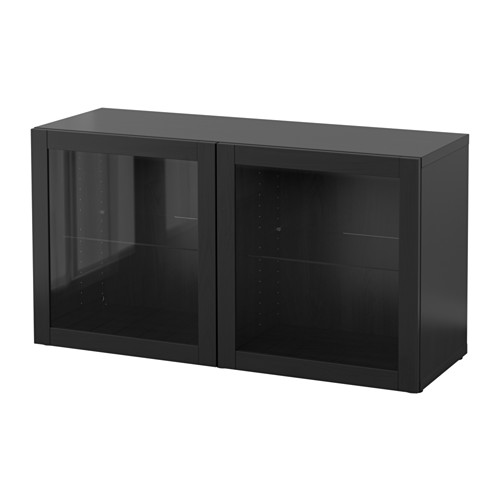 BESTÅ shelf unit with glass doors