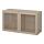 BESTÅ - shelf unit with glass doors, white stained oak effect/Sindvik white stained oak eff clear glass, 120x40x64 cm | IKEA Indonesia - PE537296_S1