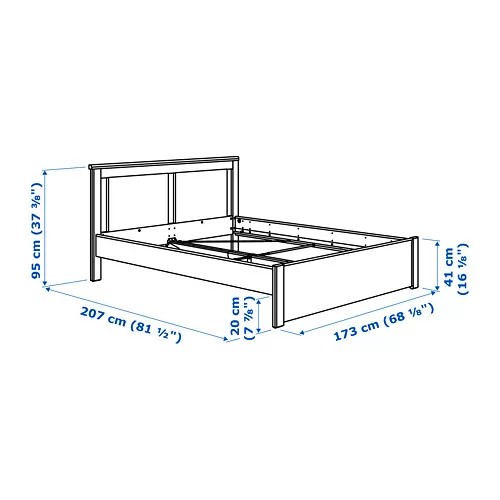 SONGESAND perabot kamar tidur, set isi 5