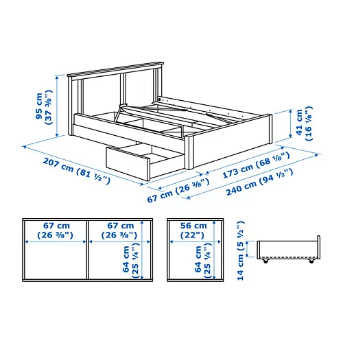 SONGESAND Measurement Illustration