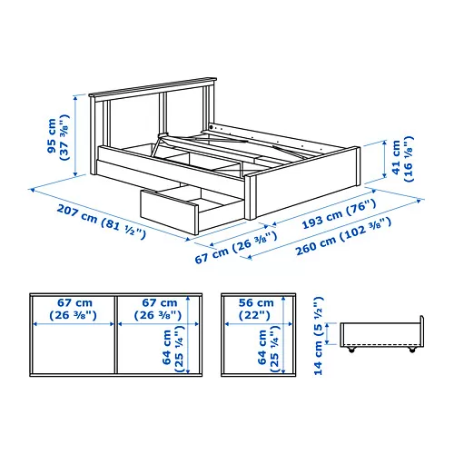 SONGESAND Measurement Illustration
