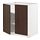 METOD - base cabinet with shelves/2 doors, white/Sinarp brown, 80x60x80 cm | IKEA Indonesia - PE802292_S1