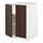 METOD - kabinet dasar dg rak/2 pintu, putih/Sinarp cokelat, 60x60x80 cm | IKEA Indonesia - PE802442_S1