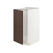 METOD - Base cab f sink/waste sorting, white/Sinarp brown, 40x60x80 cm