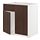 METOD - base cabinet f sink w 2 doors/front, white/Sinarp brown, 80x60x80 cm | IKEA Indonesia - PE802325_S1