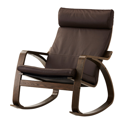 POÄNG rocking-chair, brown/Glose dark brown | IKEA Indonesia