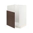 METOD - Base cab f TALLSJÖN sink, white/Sinarp brown, 60x60x80 cm